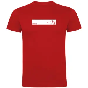 Kruskis Mountain Frame T-shirt Met Korte Mouwen Rood