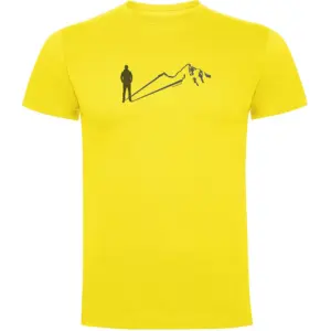 Kruskis Mountain Shadow T-shirt Met Korte Mouwen Geel