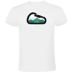 Kruskis Mountain Carabiner T-shirt Met Korte Mouwen Wit