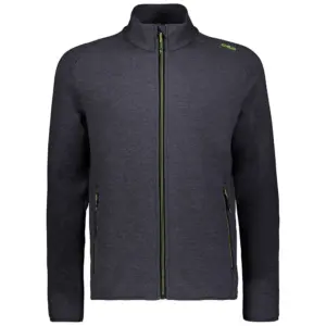Cmp 38e2477 Fleece Met Kap Piombo Melange / Limegreen