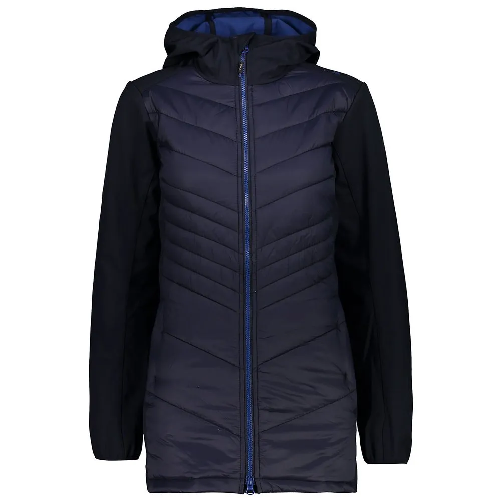 Cmp 39a0806 Fix Hood Softshelljack Zwart