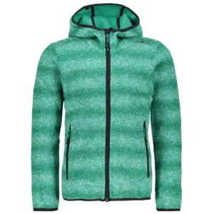 Cmp 39h0955 Heavy Fix Hood Fleece Met Volledige Rits Mint