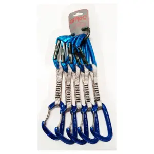 Qi´roc Elektra Mix Recto+curvo Clip+exprés Dyneema 12×120 Mm+mini Karabijnhaak 5 Eenheden Blauw