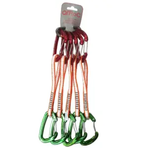 Qi´roc Wifi Recto Clip+curvo Clip+aro Dyneema 10×300 Mm+mini Karabijnhaak 5 Eenheden Groen