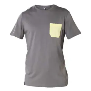 Snap Climbing Monochrome Pocket T-shirt Met Korte Mouwen Grijs