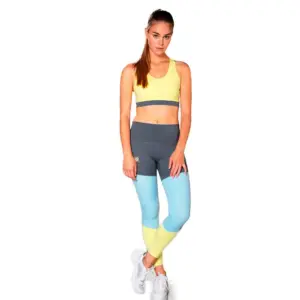 Snap Climbing Three-colored Leggings Multicolor
