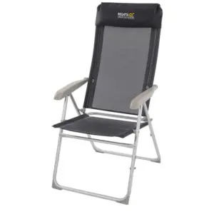 Regatta Colico Hard Armed Stoel Zwart