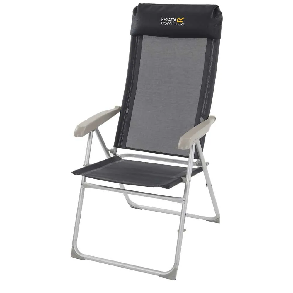 Regatta Colico Hard Armed Stoel Zwart
