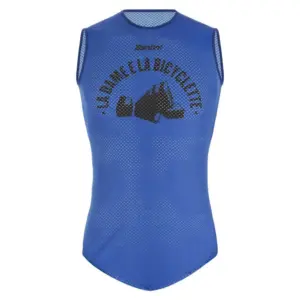 Santini Uci Leipzig 1960 Mouwloos Basislaag Marineblauw