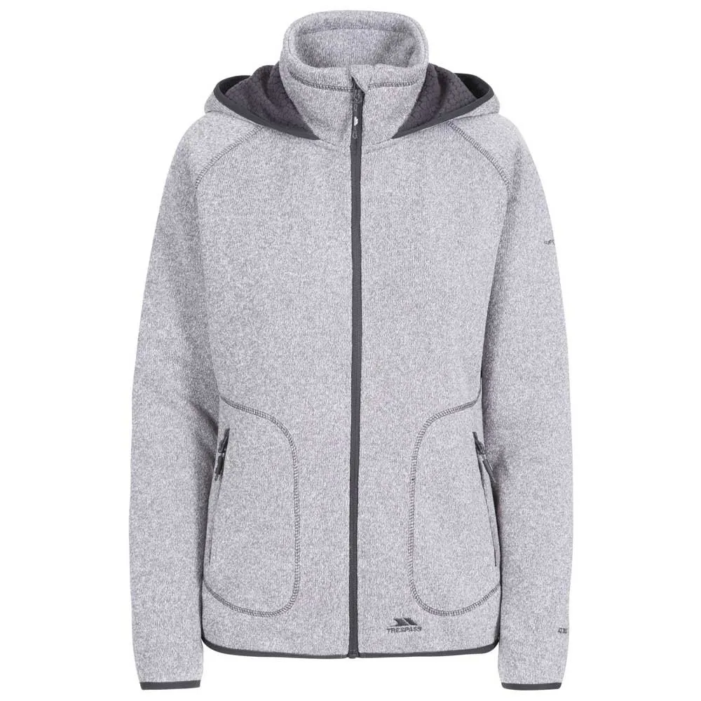 Trespass Splendor Fleece Met Kap Grijs