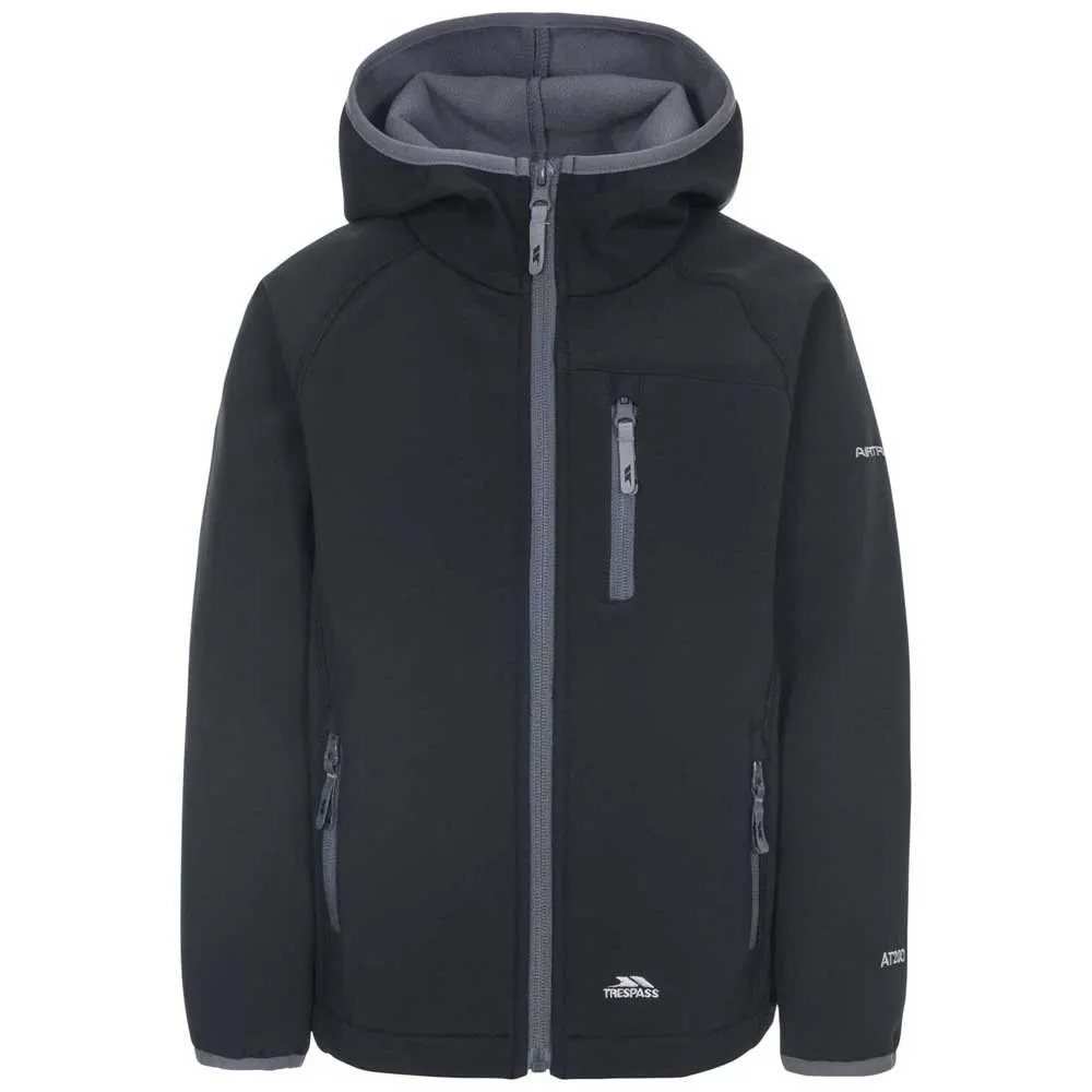 Trespass Kian Softshelljack Zwart