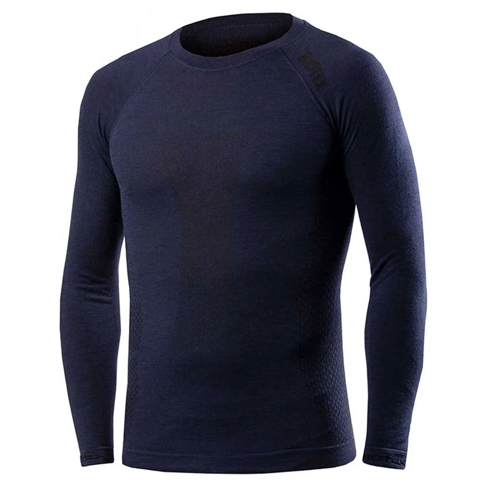 Biotex Merino Lange Mouwen Basislaag Blauw