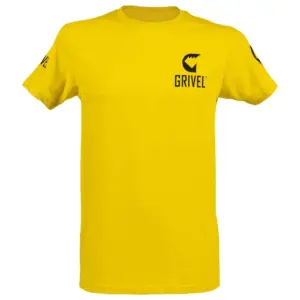 Grivel Logo T-shirt Met Korte Mouwen Geel