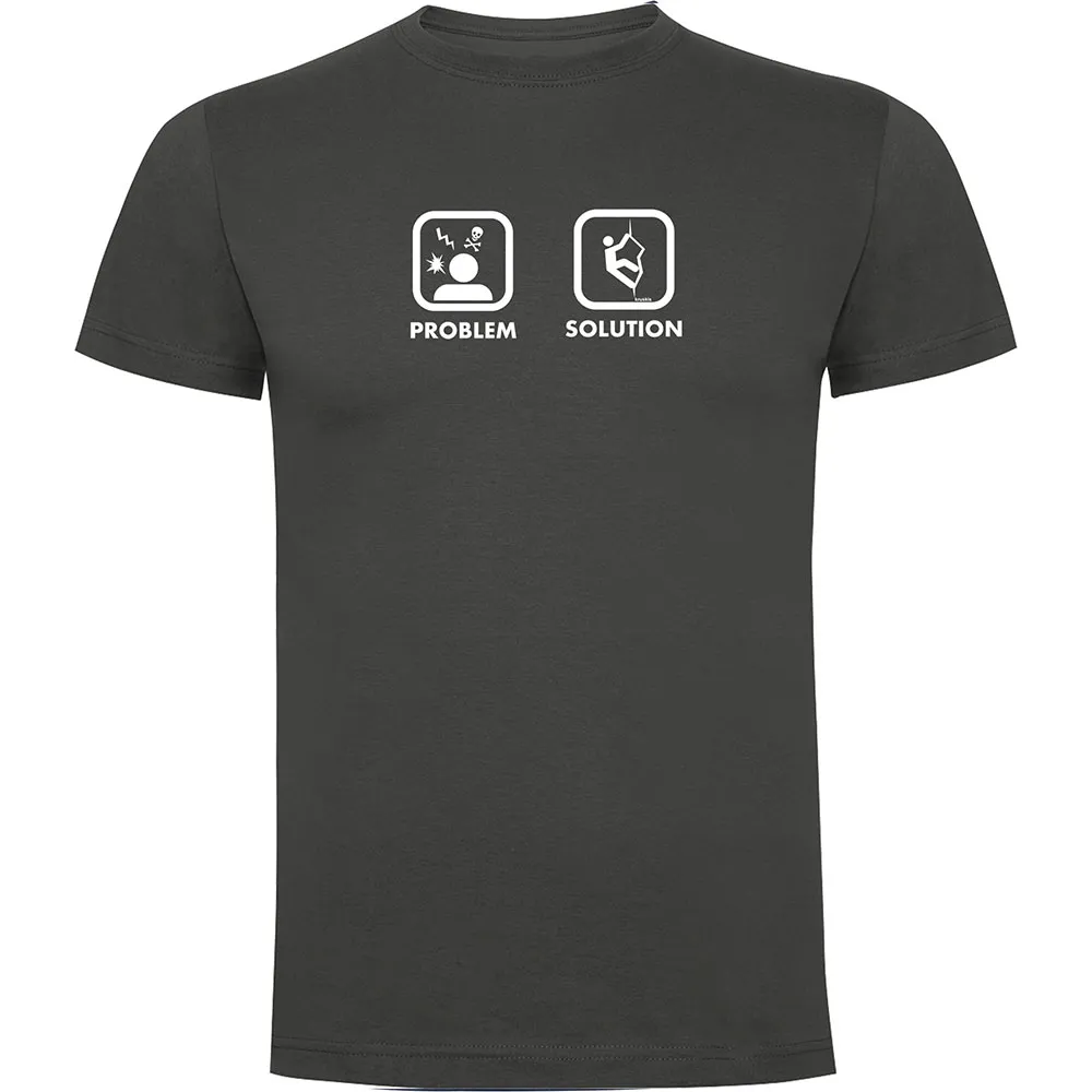 Kruskis Problem Solution Climb T-shirt Met Korte Mouwen Grijs