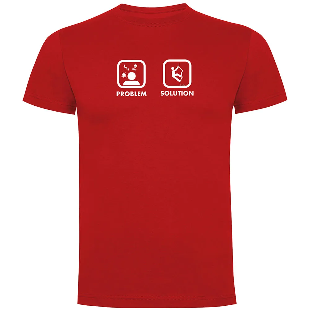 Kruskis Problem Solution Climb T-shirt Met Korte Mouwen Rood