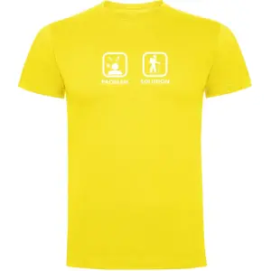 Kruskis Problem Solution Trek T-shirt Met Korte Mouwen Geel