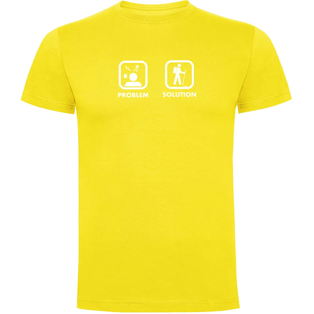 Kruskis Problem Solution Trek T-shirt Met Korte Mouwen Geel