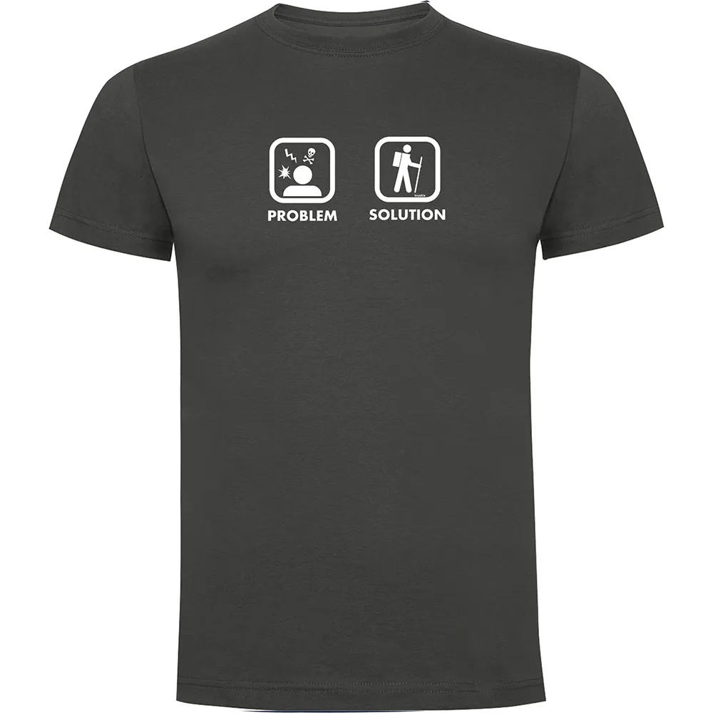 Kruskis Problem Solution Trek T-shirt Met Korte Mouwen Grijs
