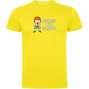 Kruskis Born To Climb T-shirt Met Korte Mouwen Geel