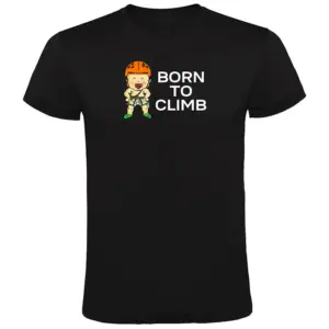 Kruskis Born To Climb T-shirt Met Korte Mouwen Zwart
