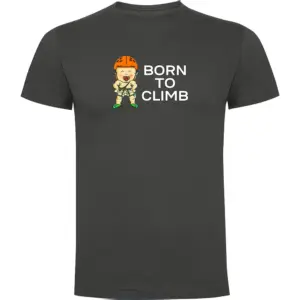 Kruskis Born To Climb T-shirt Met Korte Mouwen Grijs