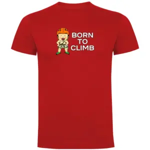Kruskis Born To Climb T-shirt Met Korte Mouwen Rood