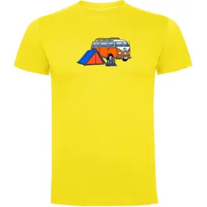 Kruskis Hippie Van Trek T-shirt Met Korte Mouwen Geel