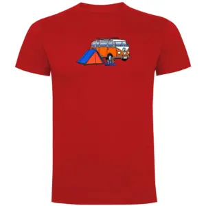 Kruskis Hippie Van Trek T-shirt Met Korte Mouwen Rood