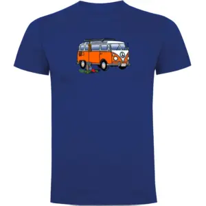 Kruskis Hippie Van Climbing T-shirt Met Korte Mouwen Blauw