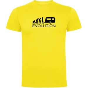 Kruskis Evolution Caravanning T-shirt Met Korte Mouwen Geel
