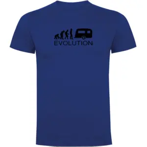 Kruskis Evolution Caravanning T-shirt Met Korte Mouwen Blauw