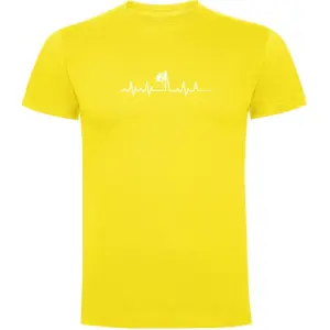 Kruskis Climbing Heartbeat T-shirt Met Korte Mouwen Geel