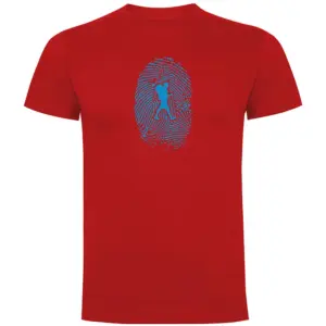 Kruskis Hiker Fingerprint T-shirt Met Korte Mouwen Rood