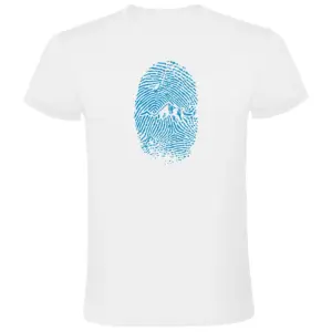 Kruskis Mountain Fingerprint T-shirt Met Korte Mouwen Wit
