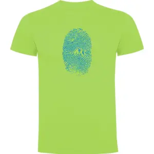 Kruskis Mountain Fingerprint T-shirt Met Korte Mouwen Groen