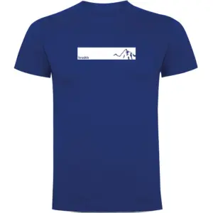 Kruskis Mountain Frame T-shirt Met Korte Mouwen Blauw