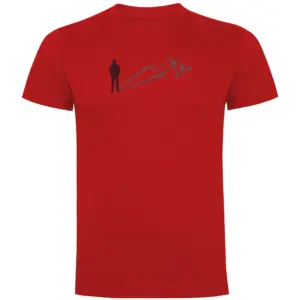 Kruskis Mountain Shadow T-shirt Met Korte Mouwen Rood