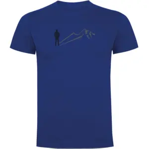 Kruskis Mountain Shadow T-shirt Met Korte Mouwen Blauw