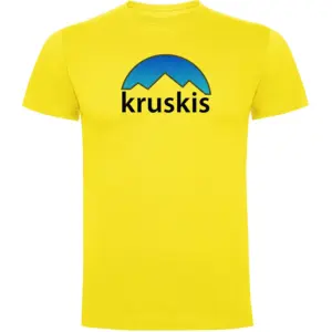 Kruskis Mountain Silhouette T-shirt Met Korte Mouwen Geel
