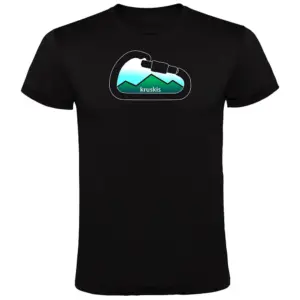 Kruskis Mountain Carabiner T-shirt Met Korte Mouwen Zwart