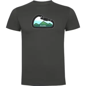 Kruskis Mountain Carabiner T-shirt Met Korte Mouwen Grijs