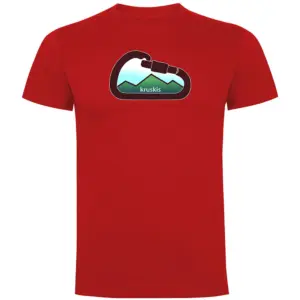 Kruskis Mountain Carabiner T-shirt Met Korte Mouwen Rood