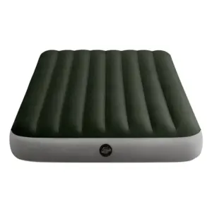 Intex Prestige Downy Tweepersoonsmatras Met Pomp En Fiber-tech-technologie Grijs