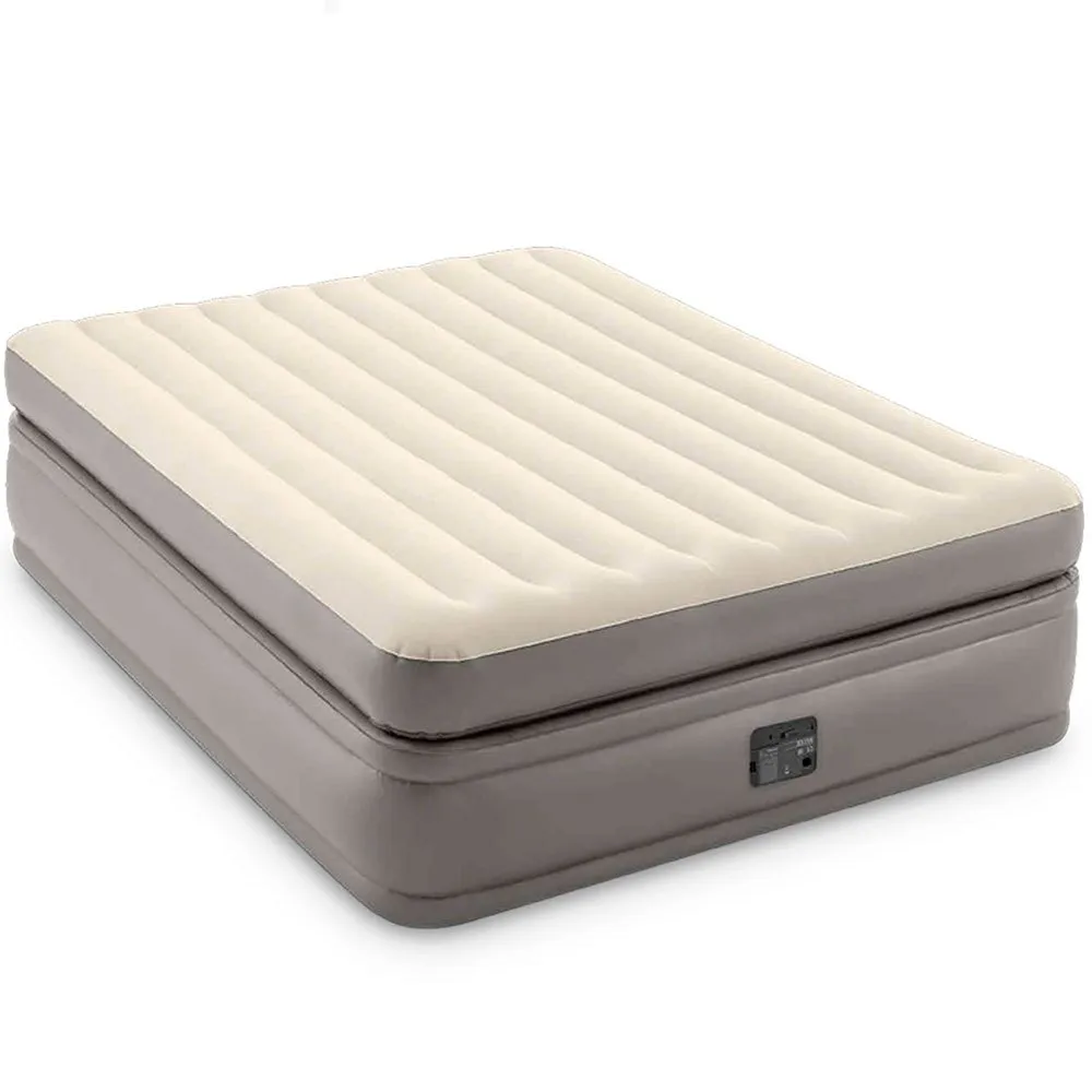 Intex Prime Comfort Elevated Dubbel Luchtbed Grijs