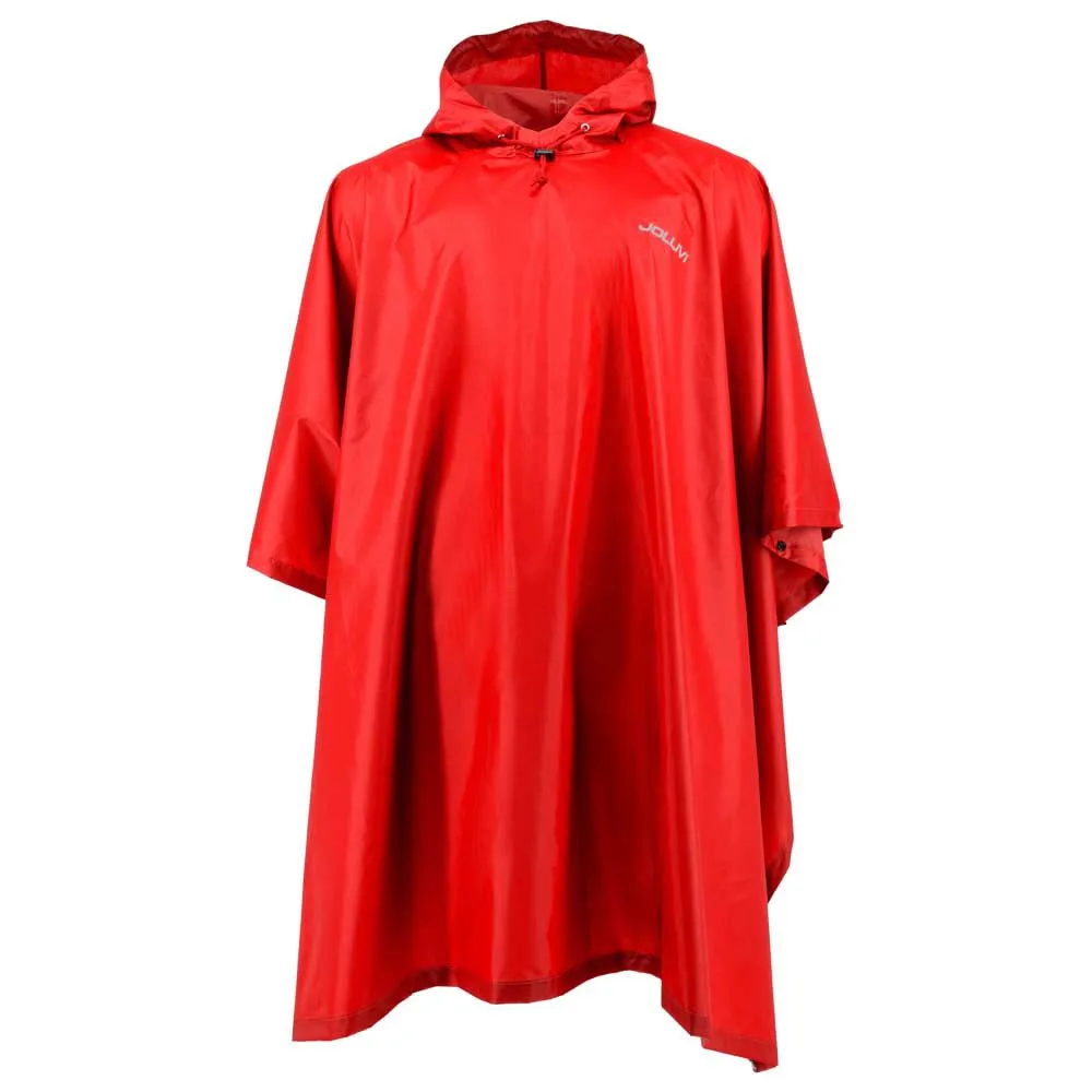 Joluvi Nylon Rip Poncho Rood
