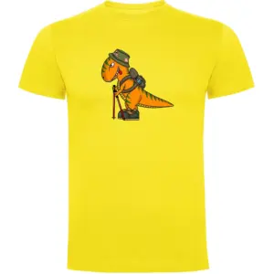 Kruskis Dino Trek T-shirt Met Korte Mouwen Geel