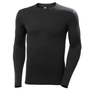 Helly Hansen Lifa Merino Midweight Crew Lange Mouwen Basislaag Zwart