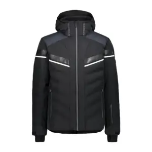 Cmp Zip Hood 30w0337 Jas Zwart