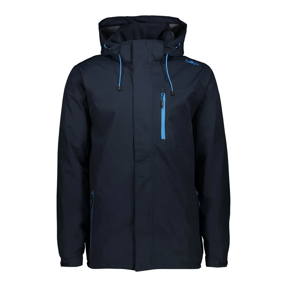 Cmp 30×9727 Rain Zip Hood Jas Zwart