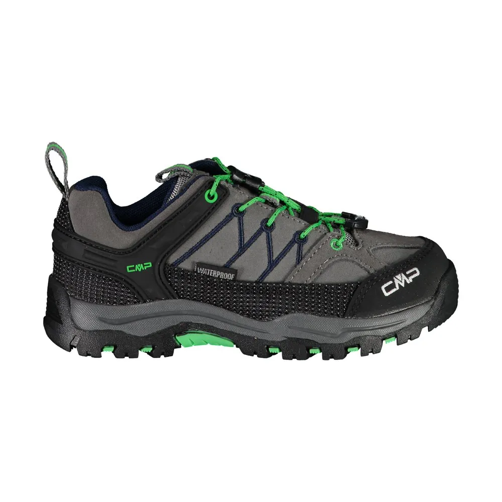 Cmp Rigel Low Wp 3q13244 Wandelschoenen Graffite / Verde Fluo